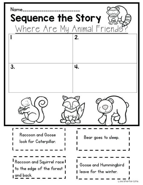 Sequencing Activities For Kindergarten Worksheets