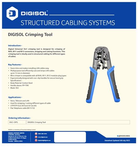 Digisol Quick Punch Down Tool For Cat 6 Keystone Jack At Best Price In