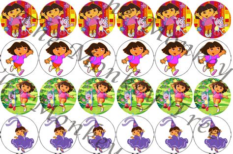 Dora Cupcake Toppers