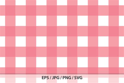 Soft Red Gingham Digital Paper Eps Graphic By Sweetdigidesign