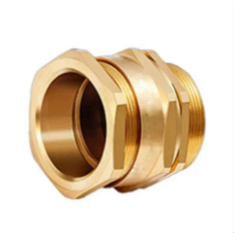 Golden Color Round Shape Polished Finish Cable Gland Brass At Best