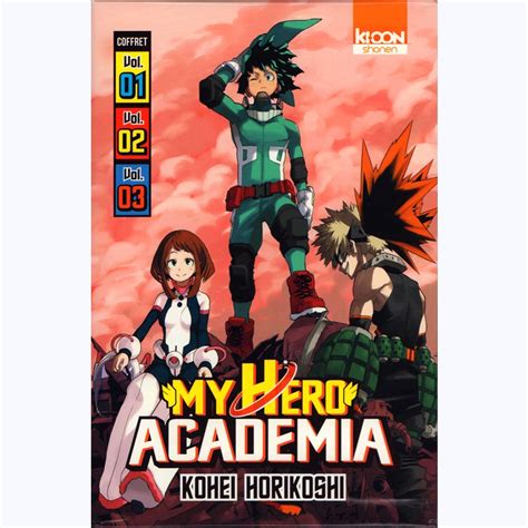 My Hero Academia Tome 1 à 3 Coffret sur BD Tek