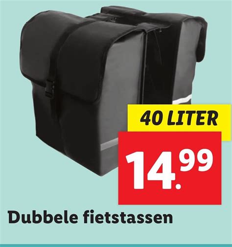 Dubbele Fietstassen 40 LITER Aanbieding Bij Lidl