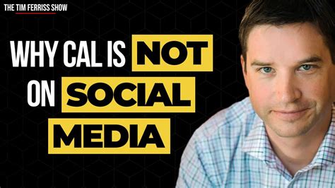 Why Cal Newport Is Not On Social Media Youtube