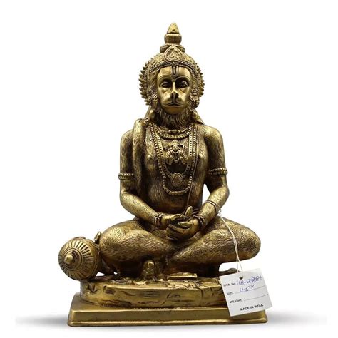 Hanuman Statue, sitzend in Meditation I THIAMO Online-Shop