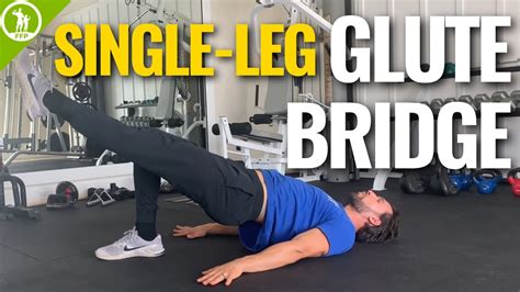 How To Do A Single Leg Glute Bridge Youtube