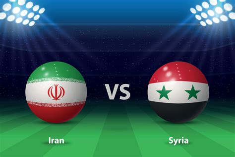 Iran vs Syria. knockout stage Asia 2023, Soccer scoreboard. 41011317