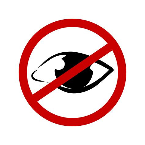 No Eye Icon Eye Crossed Out Hidden Invisible Editable Stroke Icon