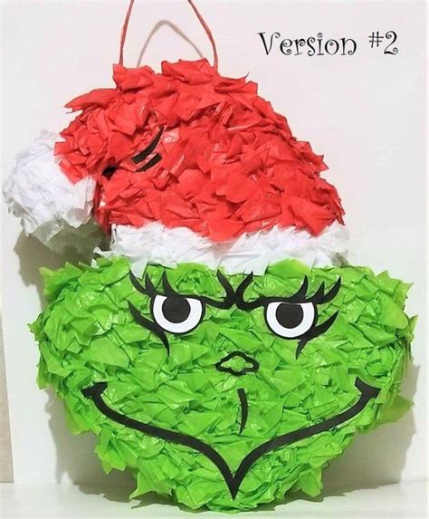 The Grinch Piñata Etsy Piñatas Originales Navideñas Piñatas