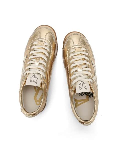Naked Wolfe Suede Ribbon Lace Sneakers In Natural Lyst
