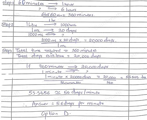 Solved Your Patient Is Prescribed One Litre Of Sodium Chlor Algebra