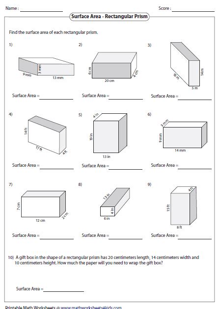 Volume Of A Rectangular Prism Worksheet Kuta Jerry Roberts Math