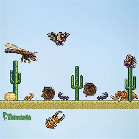 Terraria Desert Biome Wall Decals