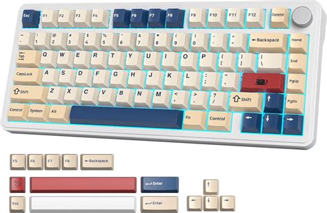 Amazon Fogruaden M Wireless Creamy Mechanical Gaming Keyboard Hot Swappable Custom