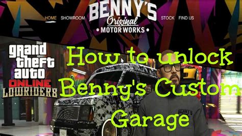 How To Unlock Bennys Custom Lowrider Garage In Gta5 Online Youtube