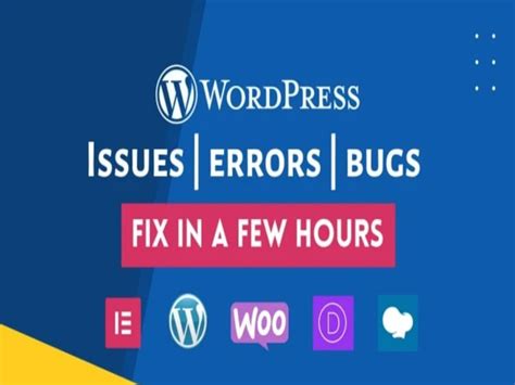 Wordpress Bug Fixing Troubleshoot And Repair Upwork