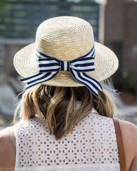 Diy Striped Bow Hat