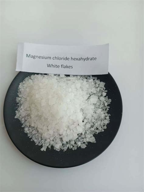 Magnesium Chloride Hexahydrate 46 Mgcl2 6H2O Flakes Or Powder China