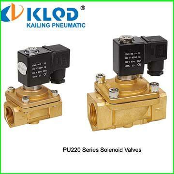 PU Series PU220 08 Brass 2way Solenoid Valve 24 Volt Electric Water