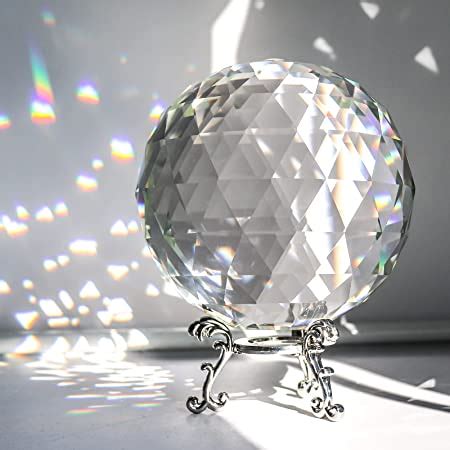 Amazon Inch Mm Clear Glass Crystal Ball Prism Sphere