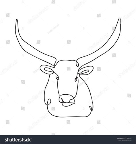 Continuous Line Drawing Bull Vector Illustration Stock Vector (Royalty Free) 2012786735 ...