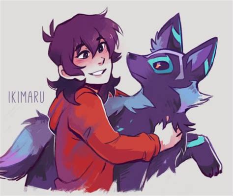 Young Keith And His Space Wolf Pup Kosmo From Voltron Legendary