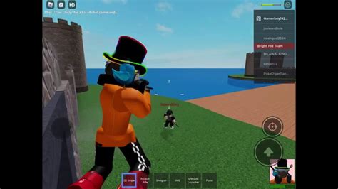 Playing Red Vs Blue Gun Battle Roblox Youtube