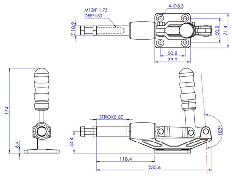 Good Hand Gh Hm Push Pull Toggle Clamp Flat Base First Choice