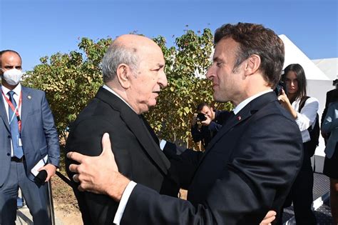 Accolade Chaleureuse Entre Tebboune Et Macron En Égypte Vidéo