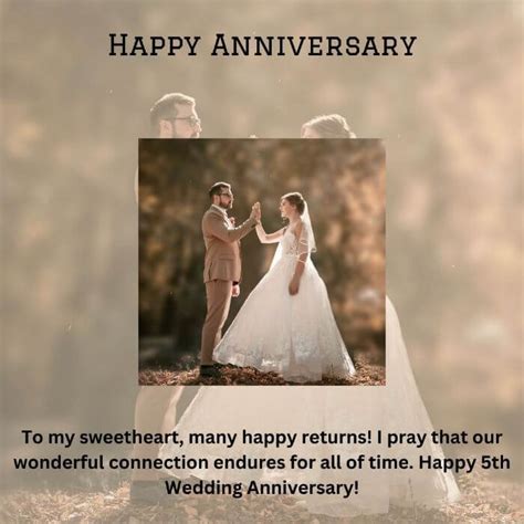 Happy 5th Wedding Anniversary Wishes For Wife And Husband