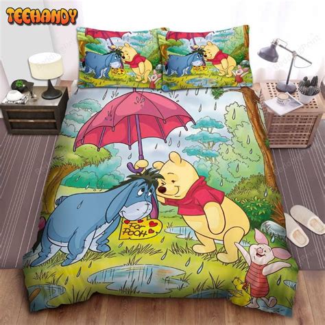 Disney Winnie The Pooh Giving Eeyore Umbrella Bedding Sets