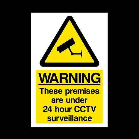 Buy Warning Premises Under 24 Hour Cctv Surveillance Window Sticker