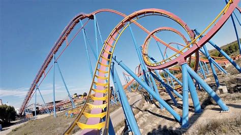 Superman La Atracción de Acero Onride POV Video Parque Warner Madrid