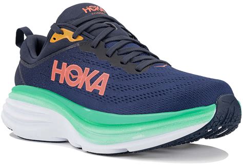 Hoka One One Bondi Wide W Femme Bleu Marine Pas Cher