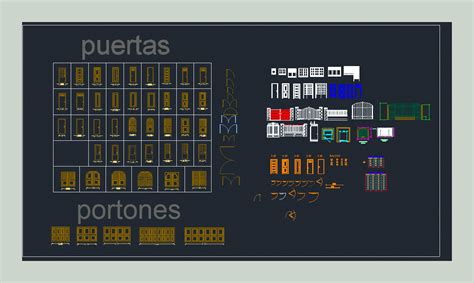 Portes et blocs de fenêtres dans AutoCAD Bibliothèque CAO