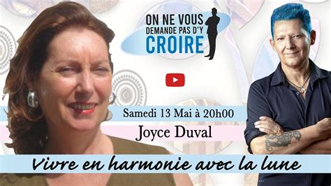 Joyce Duval Vivre En Harmonie Avec La Lune Youtube