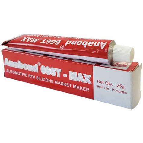 Anabond 666T Max Automotive RTV Silicone Gasket Maker 25g Pack Of 2