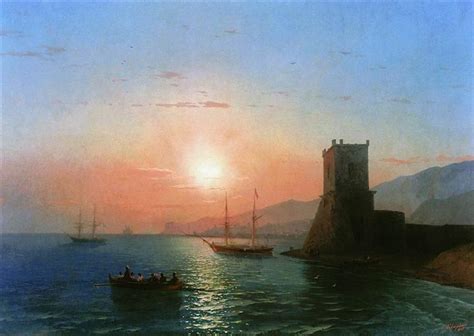 Sunset In Feodosia 1865 Ivan Aivazovsky WikiArt Org