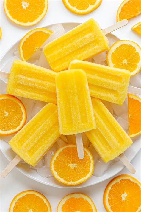 Orange Popsicles | Maple + Mango