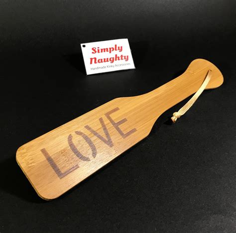 Bamboo Wood Spanking Paddle Wooden Spanking Bdsm Paddle Sex Etsy