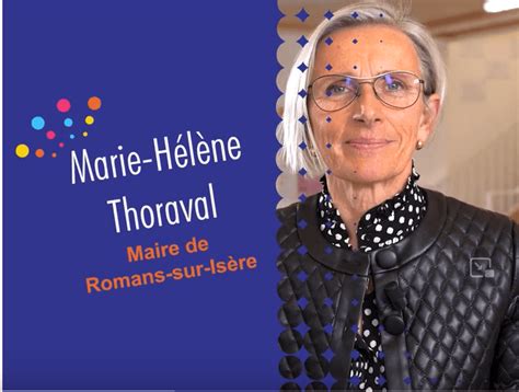 Portrait Marie Hélène Thoraval Maire de Romans sur Isère Campus Connecté