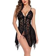 Avidlove Babydoll Lingerie For Women Sexy Nightgowns For Bride Lace Chemise Lingerie Nighty At