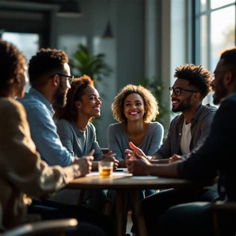 collaborative team discussion image   stockcake