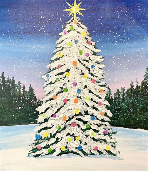 christmas tree to paint 7
