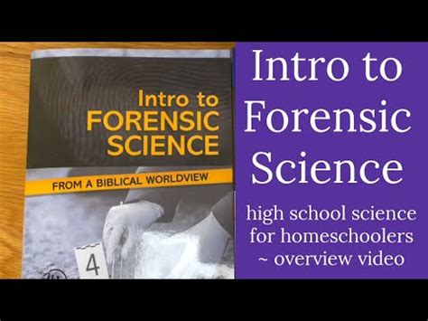 Intro To Forensic Science High School Science For Homeschoolers