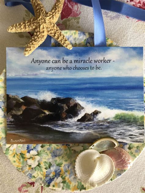 Miracle Worker Art Print, Miracle Quote, Inspirational Art, Ocean Art ...