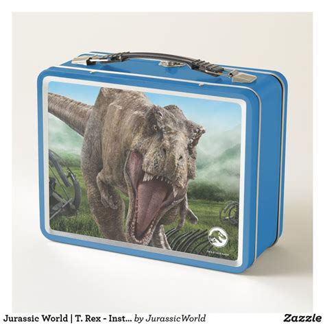 Jurassic World T Rex Instinct To Hunt Metal Lunch Box Metal Lunch Box