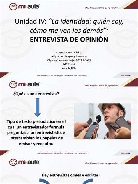 Apunte 6 Entrevista De Opinion Pdf