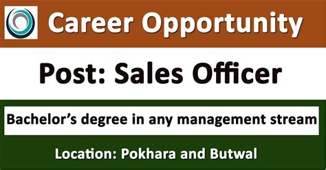 Sales Officer Job In Nepal United Distributors Nepal Merorojgari