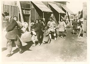 Chinese Refugees During The Sino Japanese Conflict Vintage Silver Print